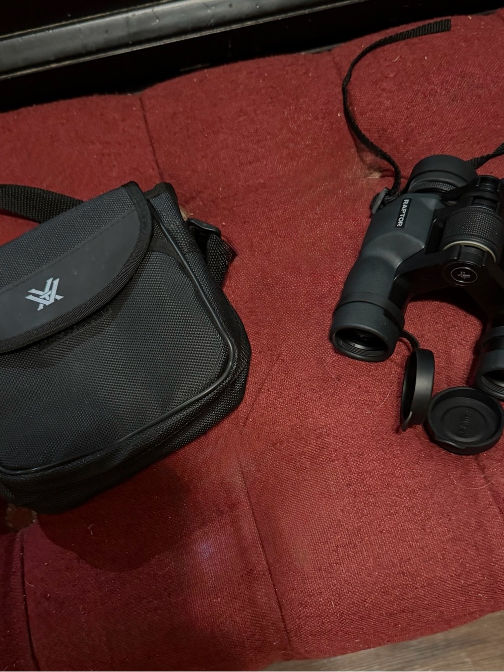 Vortex Black Porro Prism Binoculars with Soft Carry Case